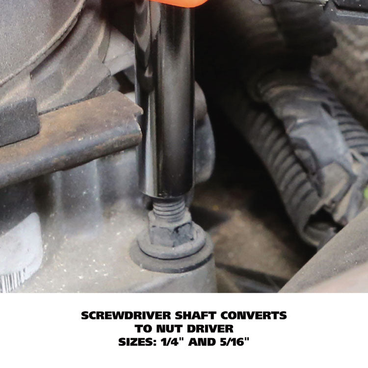 4 In-1 Screwdriver W/interchangeable Phillips/standard Bits, Assorted Colors