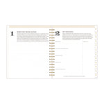 Day Designer Navy Stripe Daily/Monthly Planner, Horizontal Stripe Artwork, 10 x 8, Navy/White Cover, 12-Month (Jan-Dec): 2025