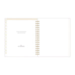 Day Designer Navy Stripe Daily/Monthly Planner, Horizontal Stripe Artwork, 10 x 8, Navy/White Cover, 12-Month (Jan-Dec): 2025