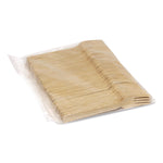 Bamboo Cutlery, Mediumweight Fork, Paper, Light Golden, 100/Pack, 10 Packs/Carton