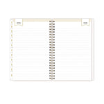 Day Designer Tile Weekly/Monthly Planner, Geometric Artwork, 8 x 5, Blue/White Cover, 12-Month (Jan to Dec): 2025