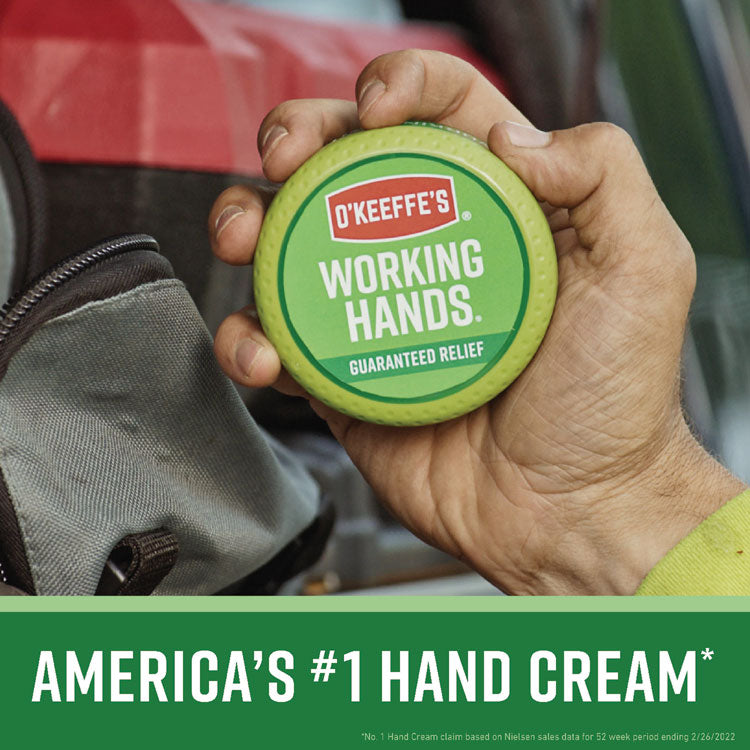 Working Hands Cream, 3.4 oz Jar, Unscented