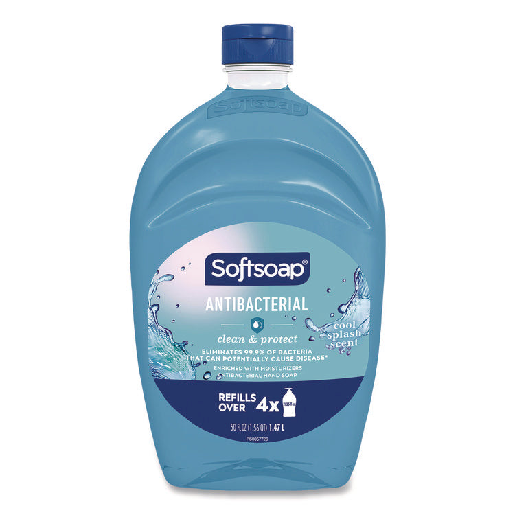 Antibacterial Liquid Hand Soap Refill, Cool Splash, 50 oz Bottle