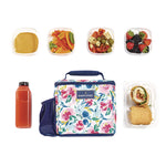 Simplified Lunch Bag, 9.25 x 5 x 9, Multicolor Floral