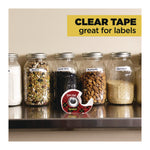 Super-Hold Wide Invisible Tape, 1.5" x 18 yds, Crystal Clear