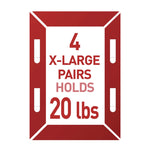 Picture Hanging Strips, X-Large, Removable, Holds up to 20 lbs per 4 Pairs, 16 Strip Pairs/Pack
