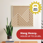 Picture Hanging Strips, X-Large, Removable, Holds up to 20 lbs per 4 Strips, Black, 4 Strip Pairs