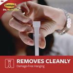 X-large Utility Hooks, Plastic, White, 15 lb Capacity, 2 Hooks and 8 Strips/Pack