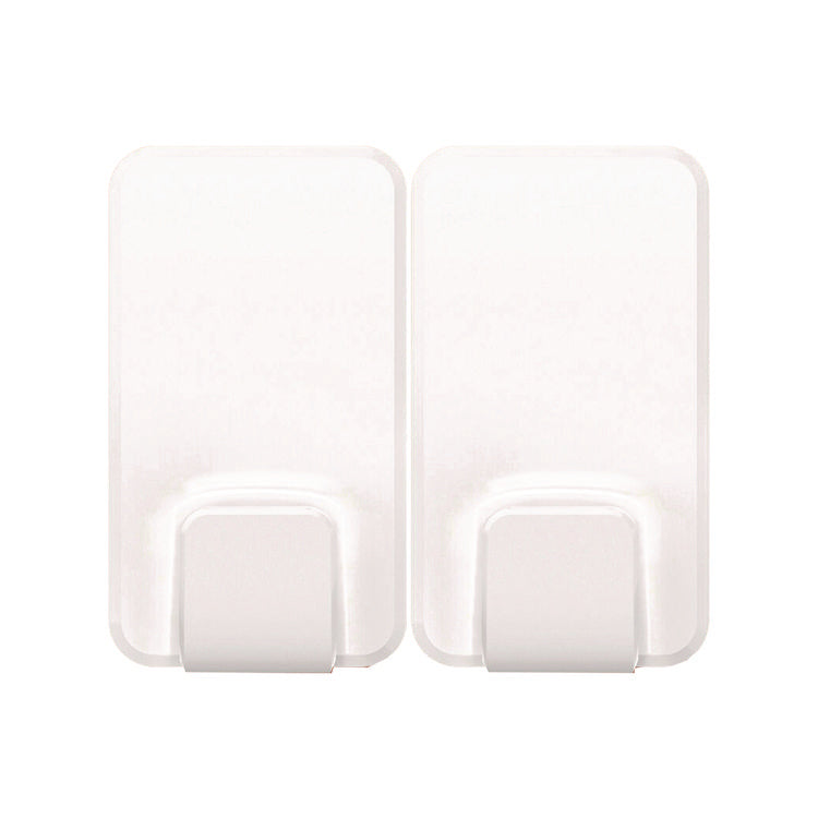 X-large Utility Hooks, Plastic, White, 15 lb Capacity, 2 Hooks and 8 Strips/Pack