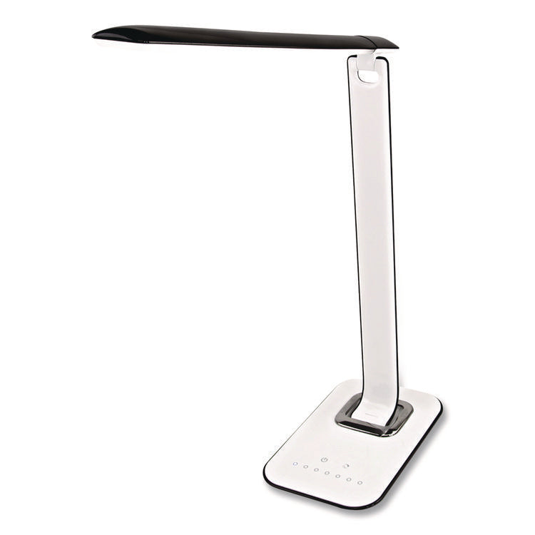 Turcom RelaxaLight Dimmable LED Desk Lamp with USB, Adjustable Neck, 16" to 28.5" High, White