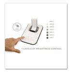 Turcom RelaxaLight Dimmable LED Desk Lamp with USB, Adjustable Neck, 16" to 28.5" High, White