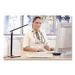 Turcom RelaxaLight Dimmable LED Desk Lamp with USB, Adjustable Neck, 16" to 28.5" High, White