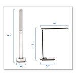 Turcom RelaxaLight Dimmable LED Desk Lamp with USB, Adjustable Neck, 16" to 28.5" High, White