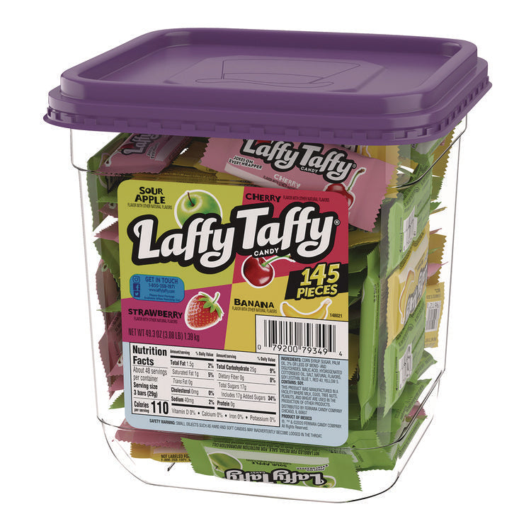 Laffy Taffy Assorted Pack, 49.3 oz Tub