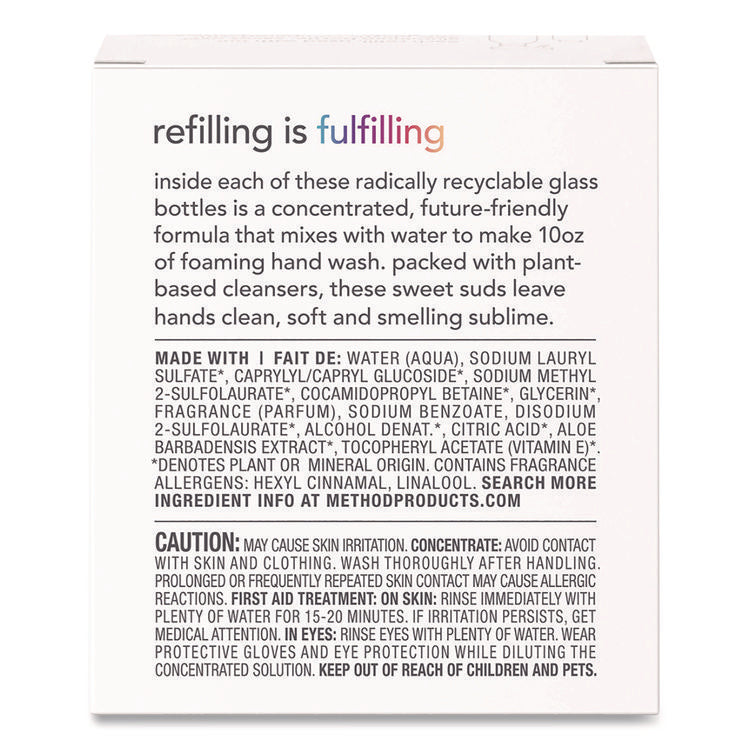 Refill + Reuse Foaming Hand Soap Refill Kit, Sea Minerals, (2) 1 oz Refill Bottles, 10 oz Dispenser Bottle