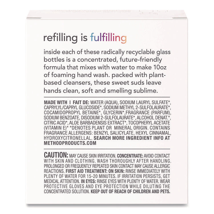 Refill + Reuse Foaming Hand Soap Refill, Sweetwater, 1 oz Refill Bottle, 2/Pack