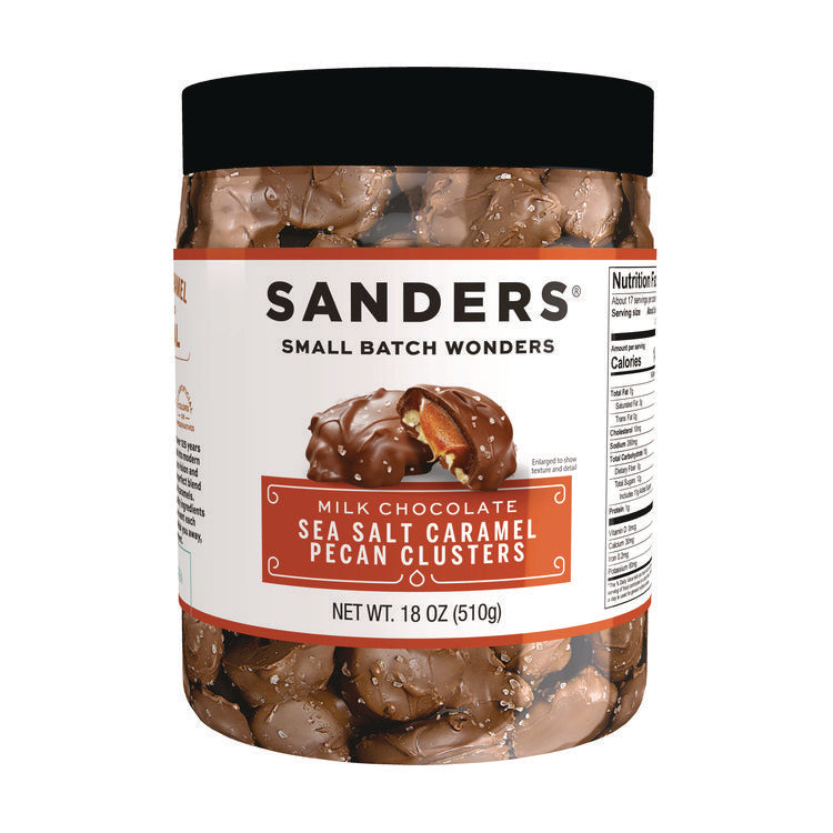 Small Batch wonders Sea Salt Caramel Pecan Clusters, 18 oz Tub