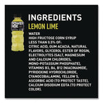 Sports Drink, Lemon Lime, 20 oz Bottle, 24/Pack