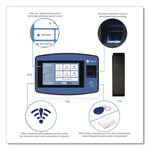 Biometric Fingerprint Touch Tablet Time Clock System, Unlimited Employees, Black/Blue