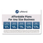 Biometric Fingerprint Touch Tablet Time Clock System, Unlimited Employees, Black/Blue