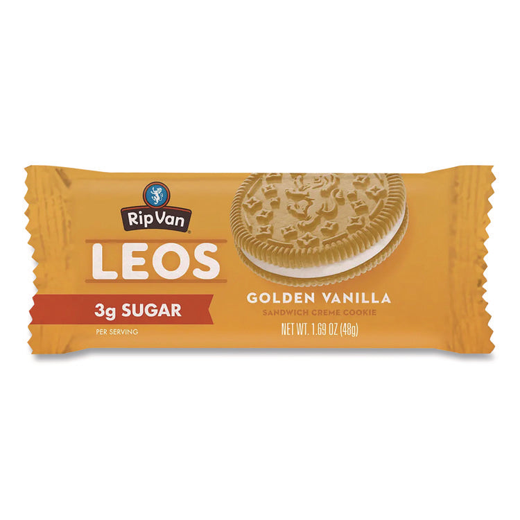 Leos Golden Vanilla Sandwich Cookies, 2 Cookies/Pack, 10 Packs/Box
