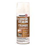 Cover Stain Oil-Based Spray Primer, Interior/Exterior, Flat White, 13 oz Aerosol Can, 6/Carton