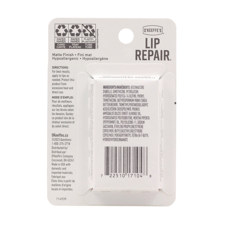 Lip Repair Cooling Lip Balm, 0.15 oz Stick, 2/Pack