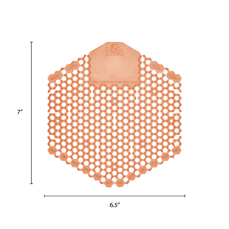 Wave 3d Urinal Deodorizer Screen, Mango Scent, Orange, 10/box