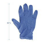 380 Series Disposable General-Purpose Nitrile Gloves, Powder-Free, X-Large, 4 mil Thick, 18" Long, Blue, 100/Box