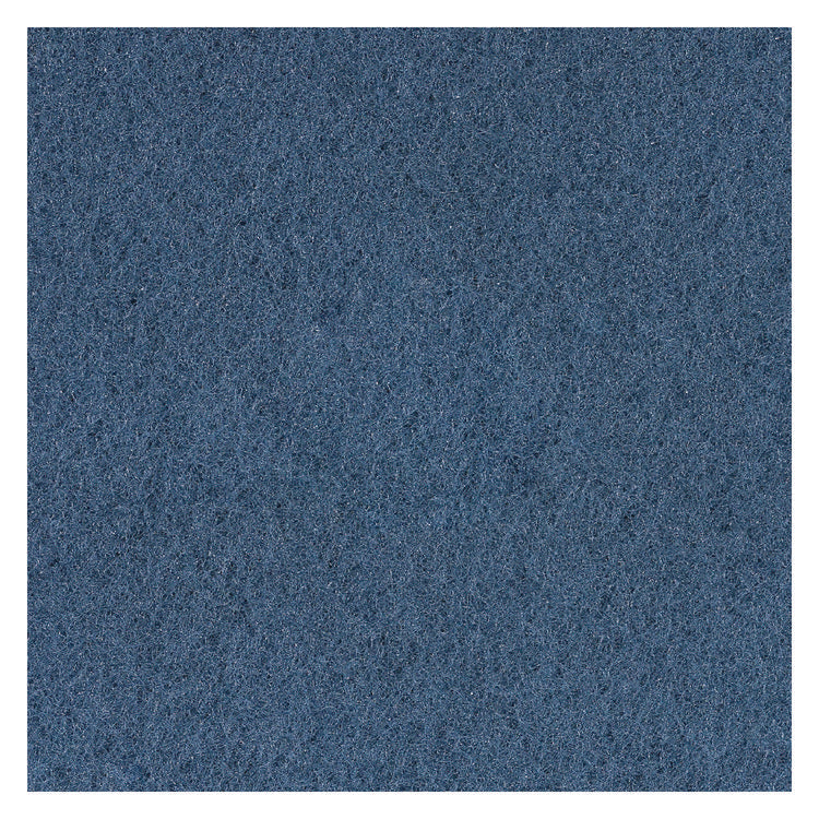 Scrubbing Floor Pads, 13" Diameter, Blue, 5/carton