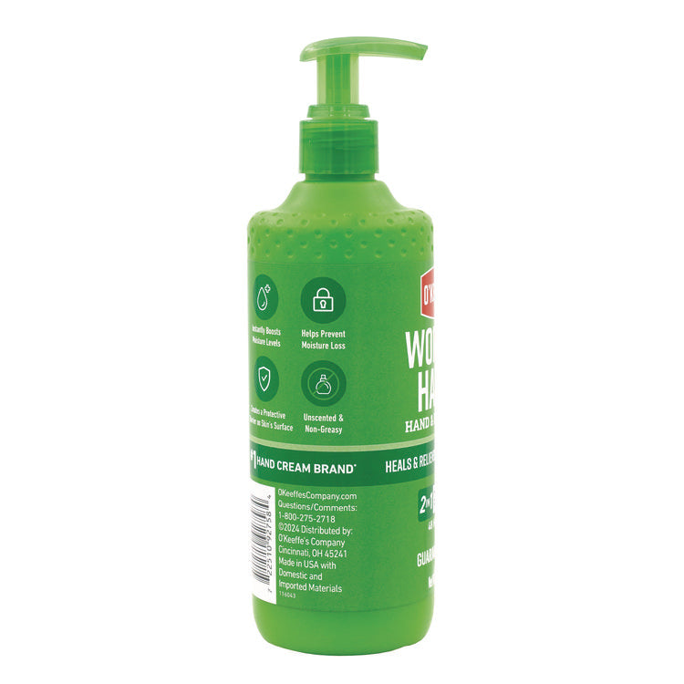 Working Hands Hand and Body Lotion, 12 oz Pump Bottle, Unscented