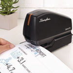 Optima 50 Electric Stapler, 50-Sheet Capacity, Black/Orange