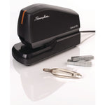 Optima 50 Electric Stapler, 50-Sheet Capacity, Black/Orange