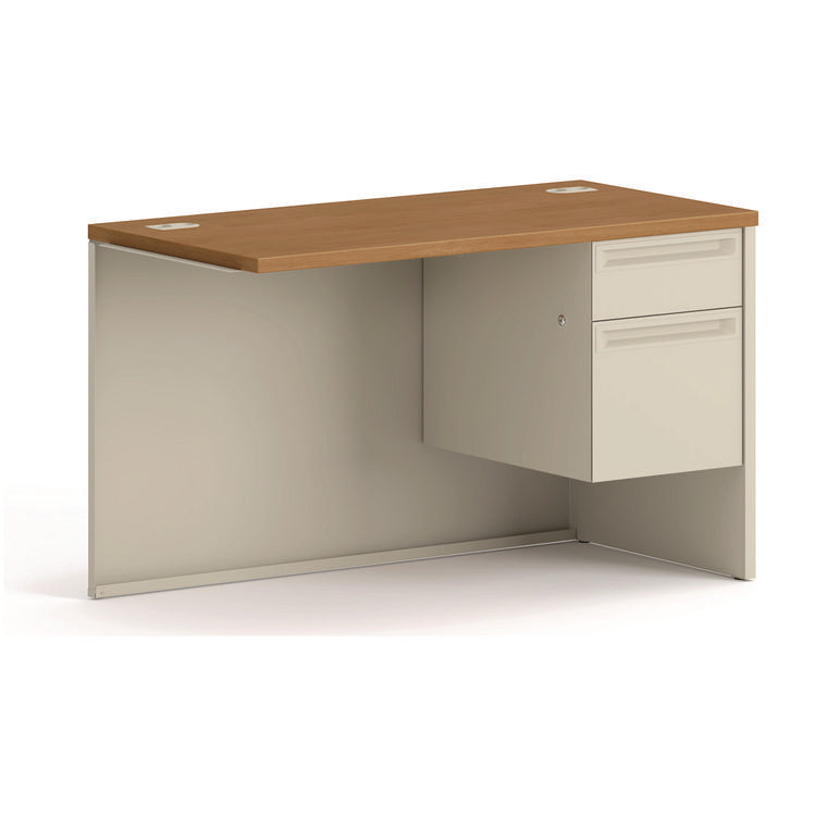 38000 Series Flush Return, Right, 48w x 24d x 29.5h, Harvest/Putty