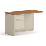 38000 Series Flush Return, Left, 48w x 24d x 29.5h, Harvest/Putty