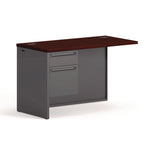 38000 Series Flush Return, Left, 48w x 24d x 29.5h, Mahogany/Charcoal