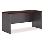 38000 Series Desk Shell, 60w X 24d X 29.5h, Mahogany/charcoal