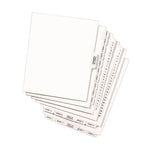 Preprinted Legal Exhibit Side Tab Index Dividers, Avery Style, 26-Tab, G, 11 x 8.5, White, 25/Set, (1407)