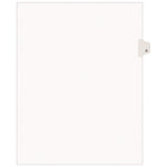 Preprinted Legal Exhibit Side Tab Index Dividers, Avery Style, 26-Tab, G, 11 x 8.5, White, 25/Set, (1407)