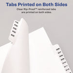 Preprinted Legal Exhibit Side Tab Index Dividers, Avery Style, 26-Tab, G, 11 x 8.5, White, 25/Set, (1407)
