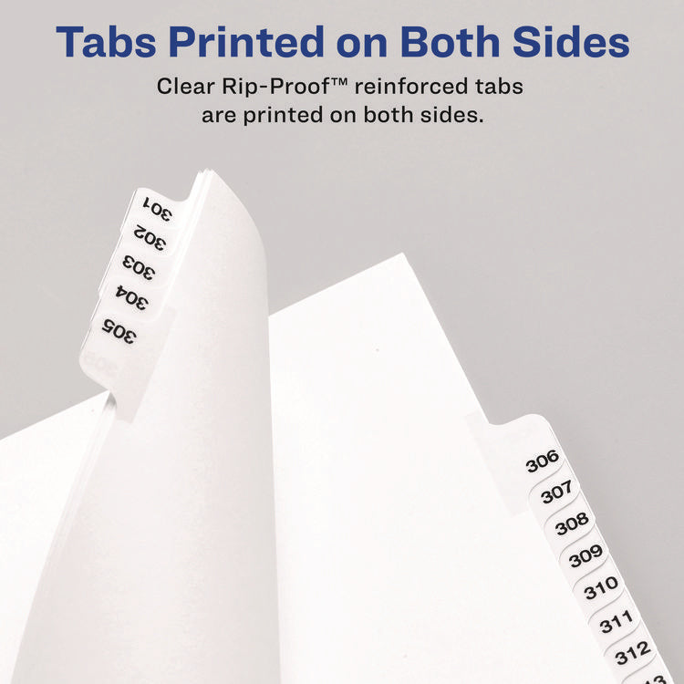 Preprinted Legal Exhibit Side Tab Index Dividers, Avery Style, 26-Tab, G, 11 x 8.5, White, 25/Set, (1407)
