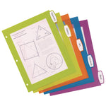 Big Tab Ultralast Plastic Dividers, 5-Tab, 11 X 8.5, Assorted, 1 Set