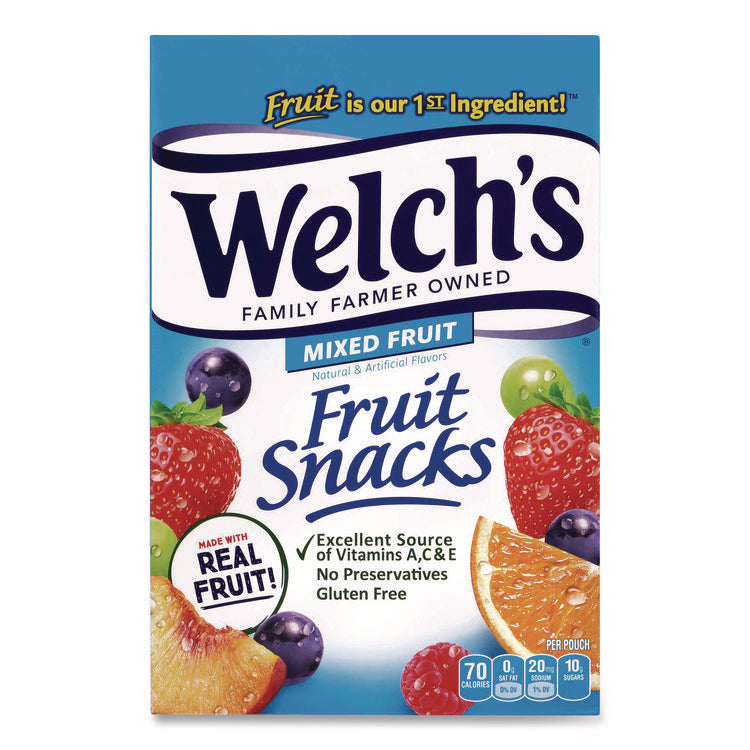 Fruit Snacks, Mixed Fruit, 0.9 oz Pouch, 40/Box