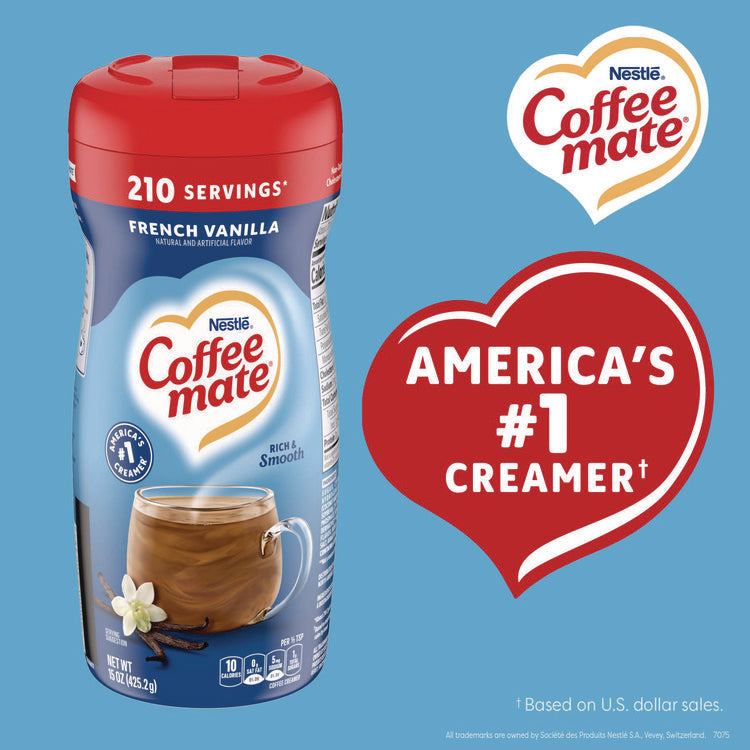 French Vanilla Creamer Powder, 15 oz Canister