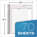 Docket Gold Planner, Project-Management Format with Narrow Ruling, Black Paperboard Cover, (70) 8.5 x 6.75 Sheets