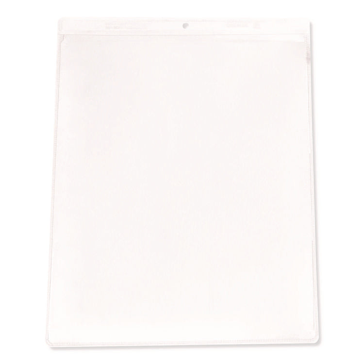 Clear Vinyl Shop Ticket Holders, Super Heavy-Duty, Top Load 9 x 12 Insert, Clear Front, 50/Box