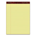 Gold Fibre Writing Pads, Wide/legal Rule, 50 Canary-Yellow 8.5 X 11.75 Sheets, 4/pack
