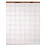 Easel Pads, Quadrille Rule (1 sq/in), 27 x 34, White, 50 Sheets, 4/Carton