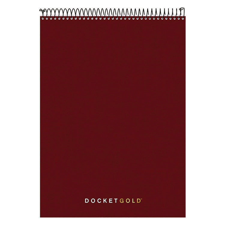 Docket Gold Planner Pad, Project-Management Format, Medium/college Rule, Black Cover, 70 White 8.5 X 11.75 Sheets