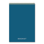 Docket Steno Pad, Gregg Rule, Forest Green Cover, 100 Canary-Yellow 6 X 9 Sheets